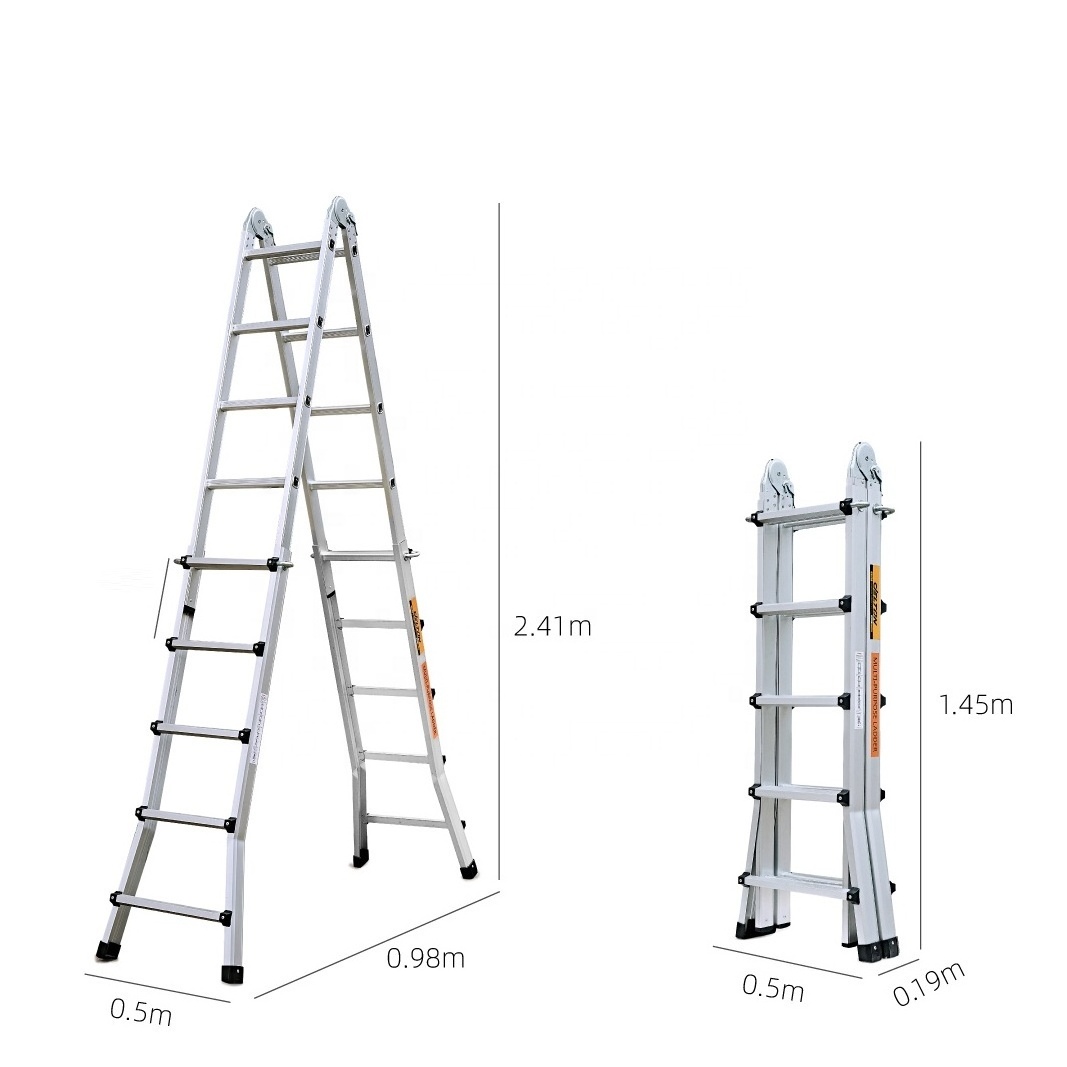 Safety Steps Aluminum Ladder Aluminium Folding Household Ladders Telescopic Ladder