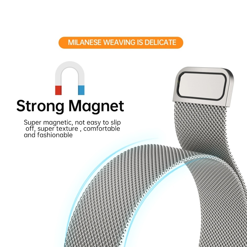 Magnetic Metal Strap For Samsung Galaxy Fit 3 Milanese Loop Replacement Fashion Bracelet For Galaxy Fit 3 Milanese Watch Bands