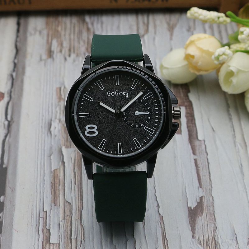 Gogoey Leather Sports Watches Analog Quartz Wrist Watch Classic Fashion Luminous Male Clock gift