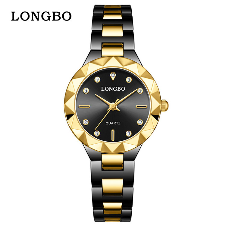 LONGBO-02 Brand's Popular Quartz Couple Watch Women's Steel Band Simple Waterproof Leisure Sports Quartz Watch