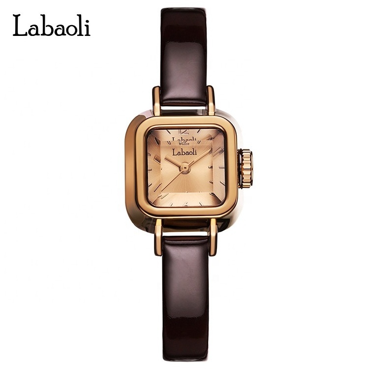 Labaoli women watch small sugar quartz watch cheap fashion simple square small leather watch female lady manufacturers wholesale