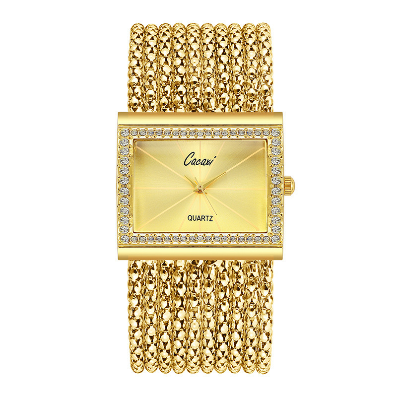 Cacaxi-A010 New Women's Square Bracelet Fashion Leisure Sports Quartz Watch