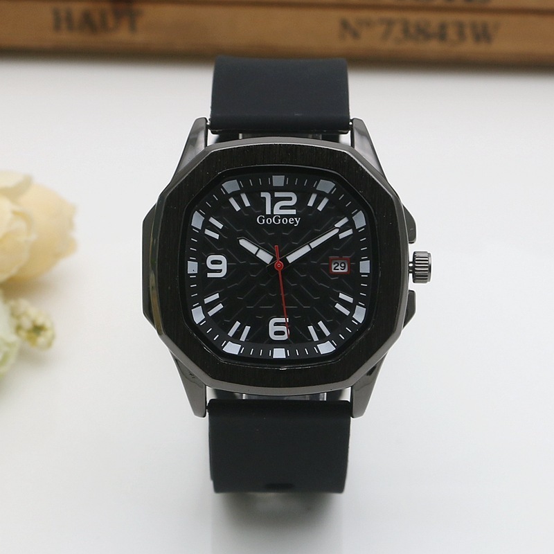 Gogoey Hot sell waterproof male silicone wristwatches luxury branded china quartz watches casual wrist watch