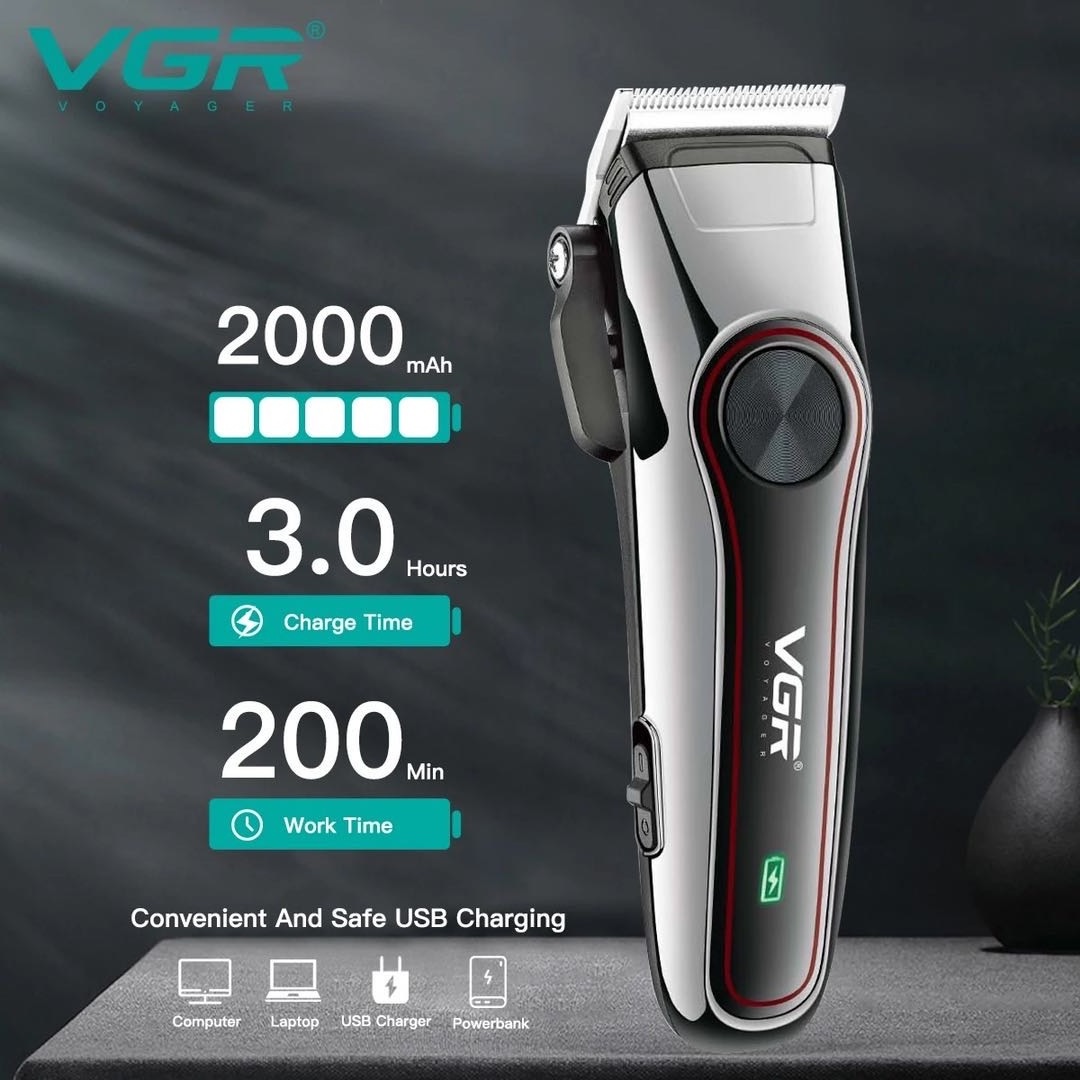 VGR V-289 Best Selling Professional Hair Cutting Machine Household Electric Shaver Cordless Usb Charging Men Shaver