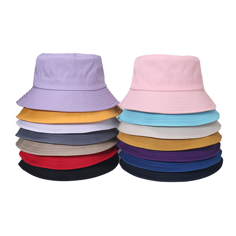 Wholesale Price Custom Printed Logo Bucket Hat Outdoor Cotton Fashion Basin Bucket Hat Embroidery Popular Beach Travel Bucket