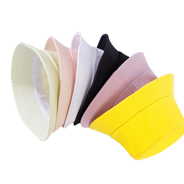 Low MOQ Custom Logo Reversible Colorful Sun Protection Fisherman Hats Bucket Hats