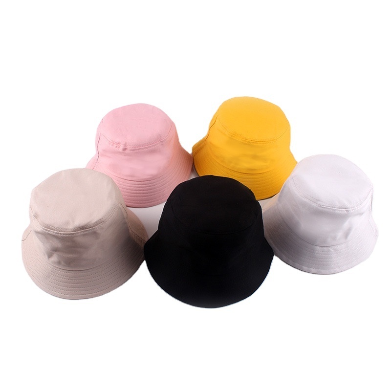 Wholesale Price Custom Printed Logo Bucket Hat Outdoor Cotton Fashion Basin Bucket Hat Embroidery Popular Beach Travel Bucket