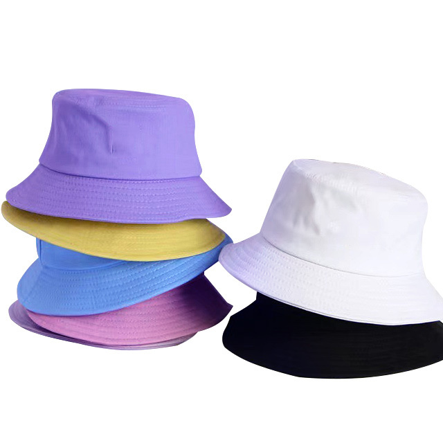 Factory Custom Logo Sun Beach Hat Outdoor UV Protection  Fisherman String Bucket Hat