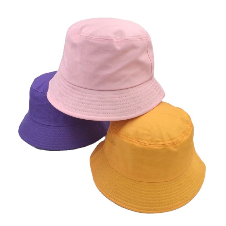 Wholesale Price Custom Printed Logo Bucket Hat Outdoor Cotton Fashion Basin Bucket Hat Embroidery Popular Beach Travel Bucket