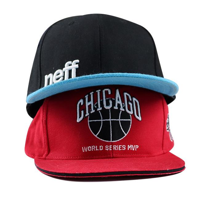 High Quality Snapback Custom Flip Up Brim Hat Custom Snapback  Hats Wholesale