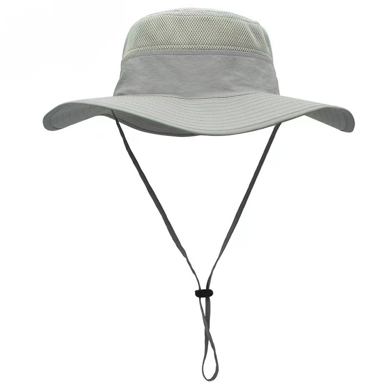 Outdoor UV Sun Protection Wide Brim Waterproof Breathable Adjustable  Fishing  Hiking Boonie Bucket Hat with Neck Flap