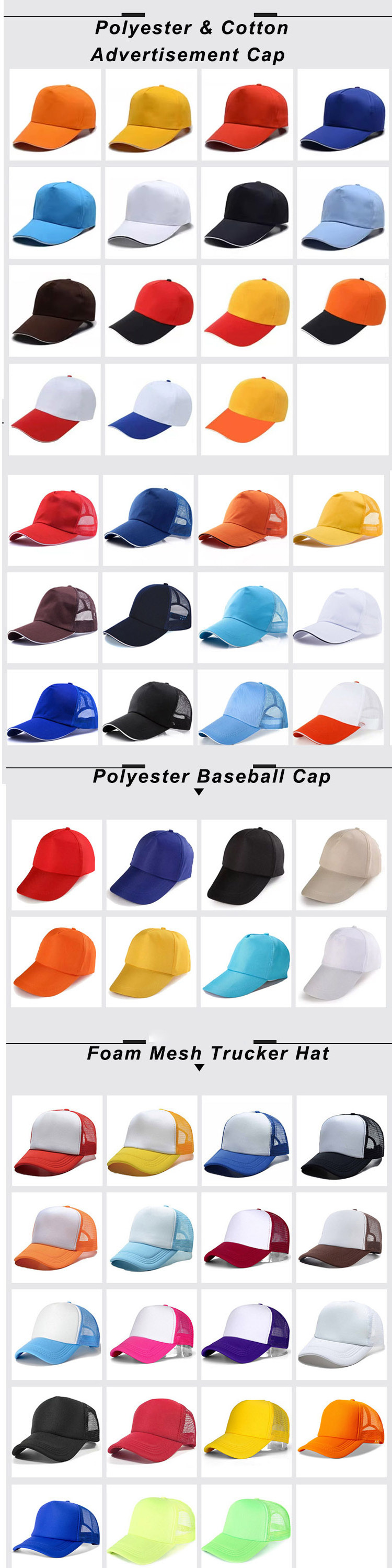 Low Profile Two -Tone Foam Blank Trucker Hats Mesh 5 Panel Sublimation Trucker Cap Adjustable