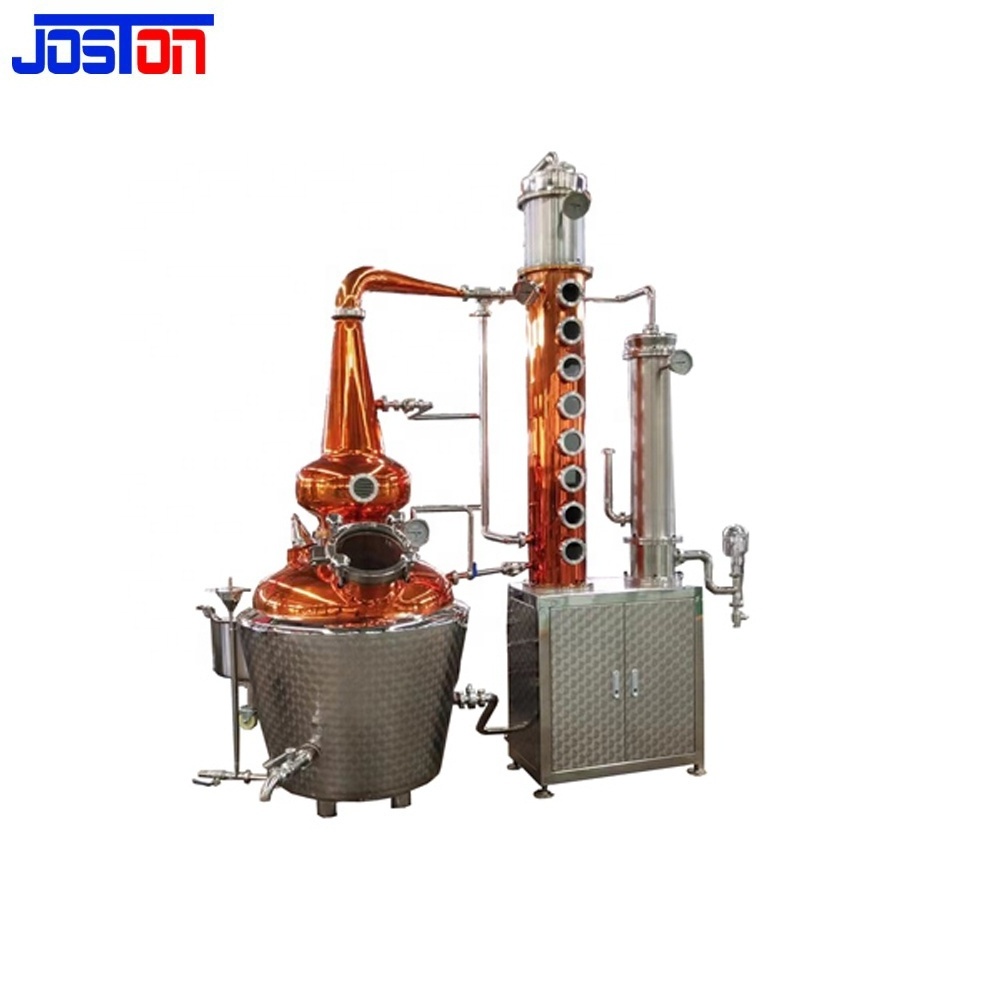 Alcohol Liquor Spirit Distiller Multi Tower Continuous Distillation Equipments Moonshine Still Copper Double COLUMN DISTILL Pot