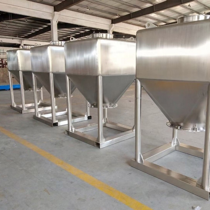 JOSTON 1000 liter ibc SS316L chemical mixing chamber powder storage equipment mobile transfer station ibc tank