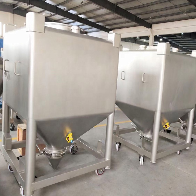 JOSTON 1000 liter ibc SS316L chemical mixing chamber powder storage equipment mobile transfer station ibc tank