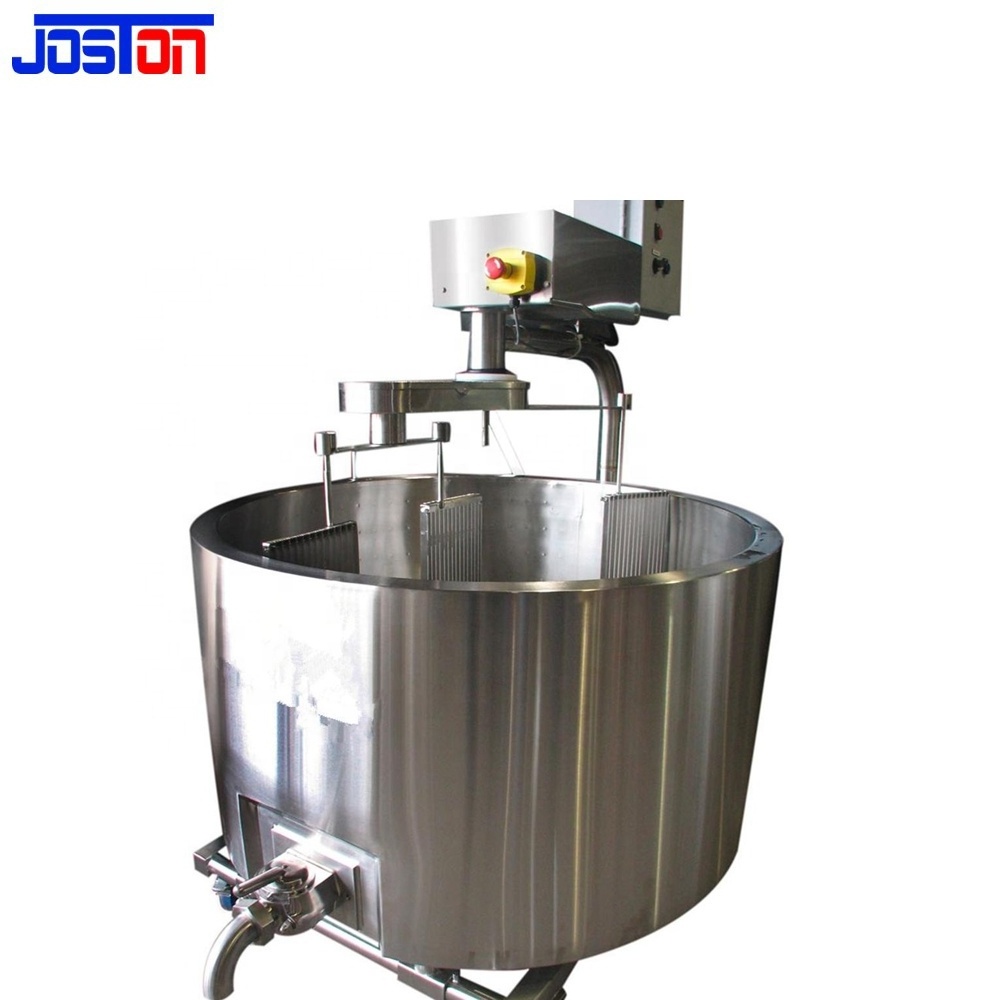 JOSTON  Automatic 500L Stainless Steel Homogenization Mixing Dairy Machine Cutting Dry Cheddar Cheese Vat