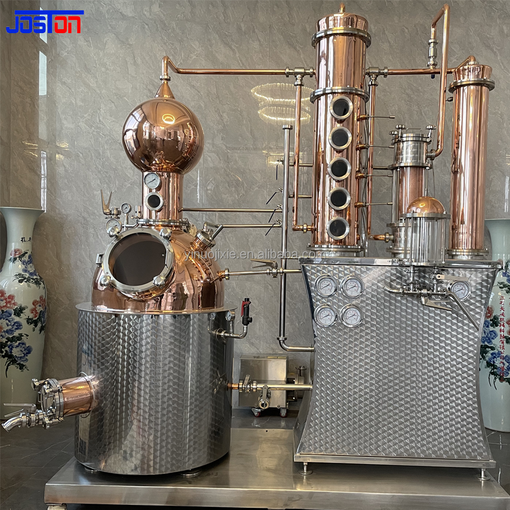 Stainless Steel copper glass distiller still distilling column other beverage wine machine distillery distillery equipment