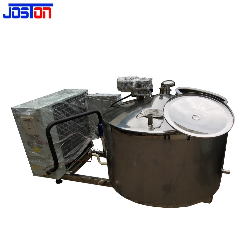 JOSTON Factory Price 100L 500L 6000L Stainless Steel Dairy Juicer Milk Cooling Tank In Dairy Processing Machine