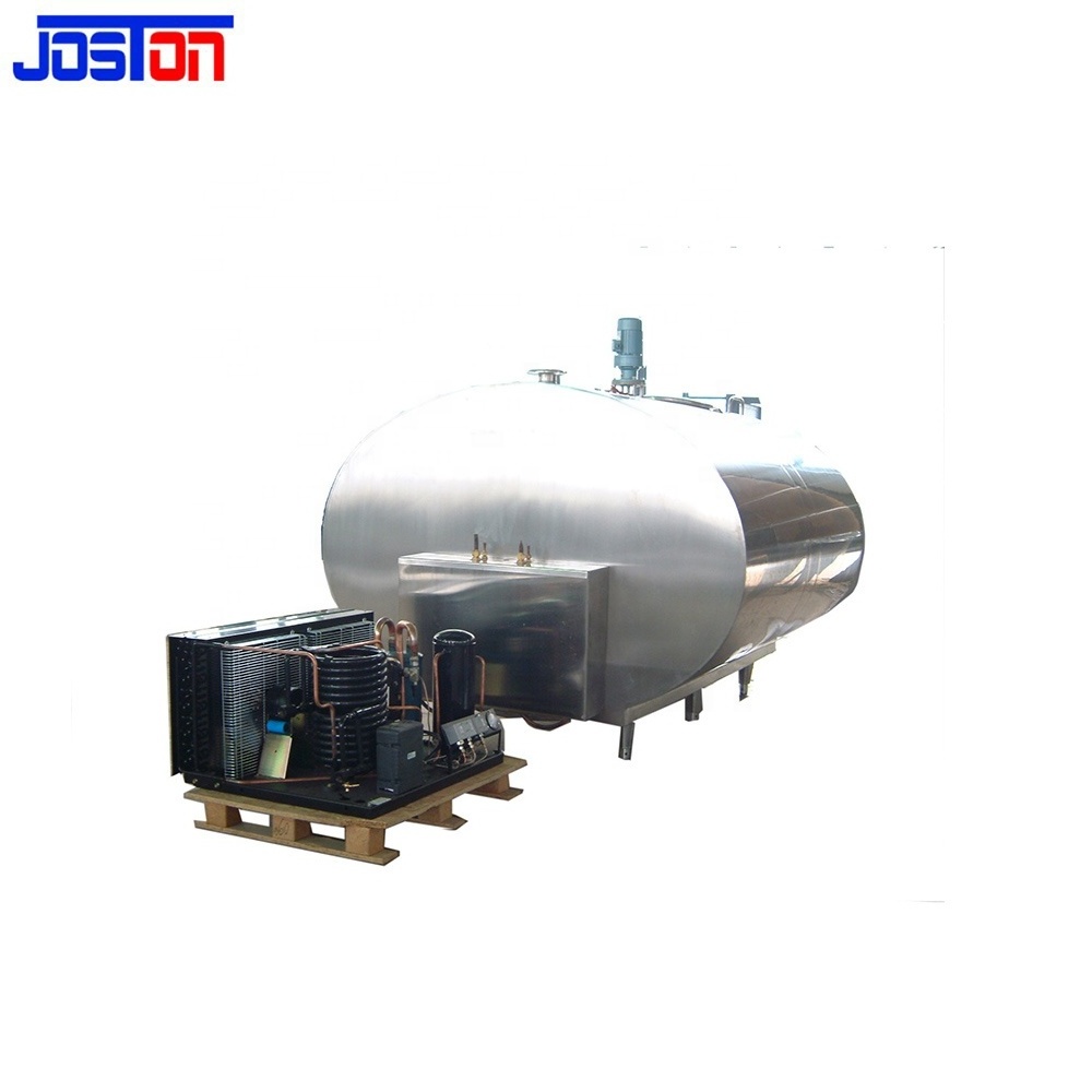 JOSTON Factory Price 100L 500L 6000L Stainless Steel Dairy Juicer Milk Cooling Tank In Dairy Processing Machine