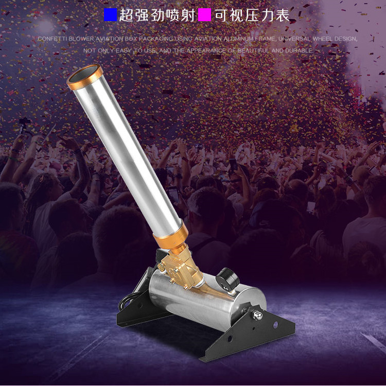 Electronic Remote Control Gender Reveal Smoke Machine Party Props Colorful Confetti Cannon Machine Powder Fireworks Outdoor 100W