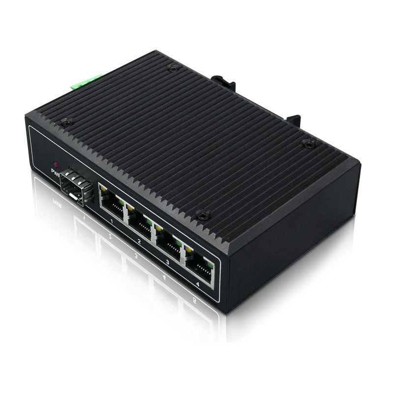 DIN RAIL unmanaged industrial 5 port Ethernet Switch 24v