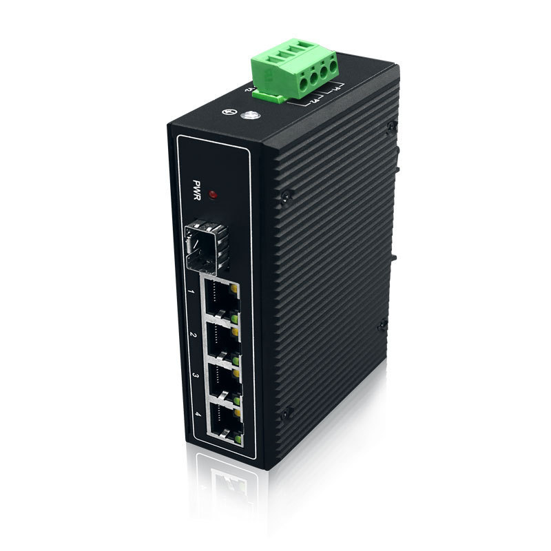 DIN RAIL unmanaged industrial 5 port Ethernet Switch 24v