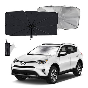 Moyidea Windshield Sun Shade Foldable Umbrella Reflective Sunshade for Car Front Window Blocks UV Rays Heat Keep Vehicle Cool