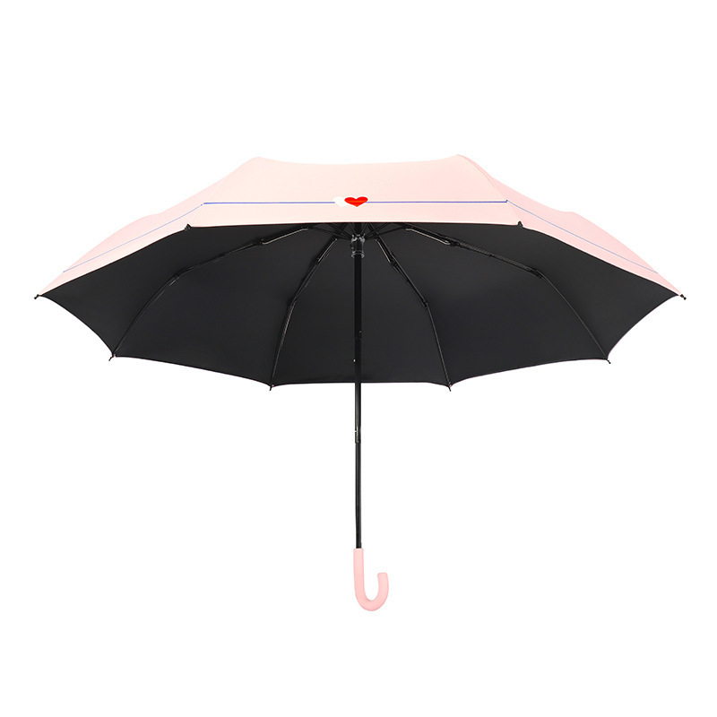 Simple Sunscreen hook handle folding umbrella