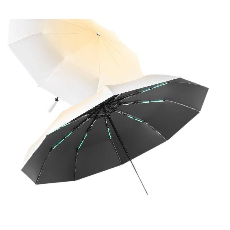 fully automatic UV resistant processing gradient color, rain and shine dual purpose folding umbrella