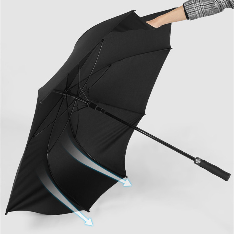 30inch Promotional Double Layer Large Umbrella Windproof Custom Logo Prints Branding Sublimation Golf Umbrella