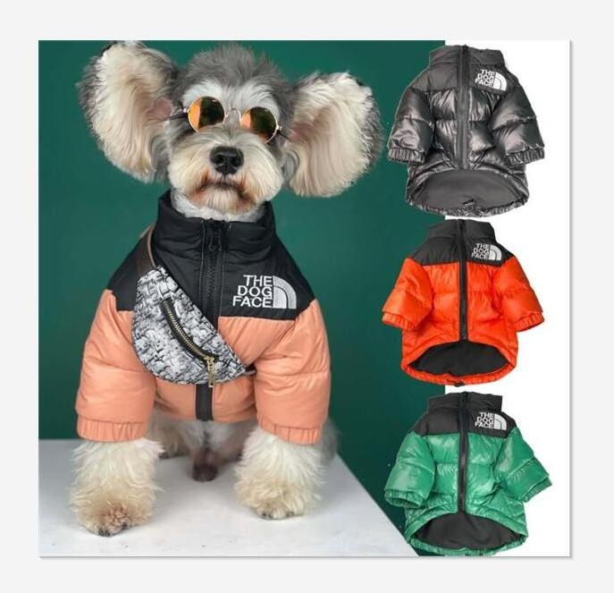 Luxury brand design monochrome The Dog Face warm pet Dog coat down jacket