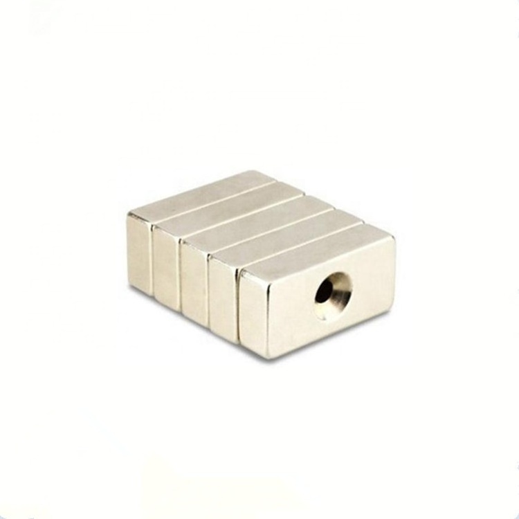 Super Strong Rectangular Pot Countersunk Neodymium Magnet With Counter Bore