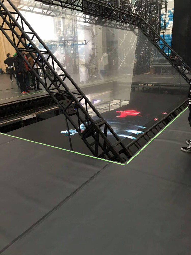 Yinzam 3D Reflective Holographic Stage Rear Projection Film for Exhibition Hall Museum 7D Hologram Foil Projection Screen 8K