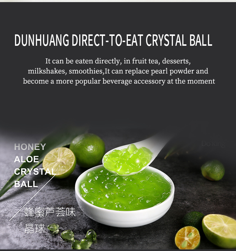 Doking popular Crystal boba for bubble tea drinks desserts bakery ingredients fruit flavors jelly Grape Crystal bobo