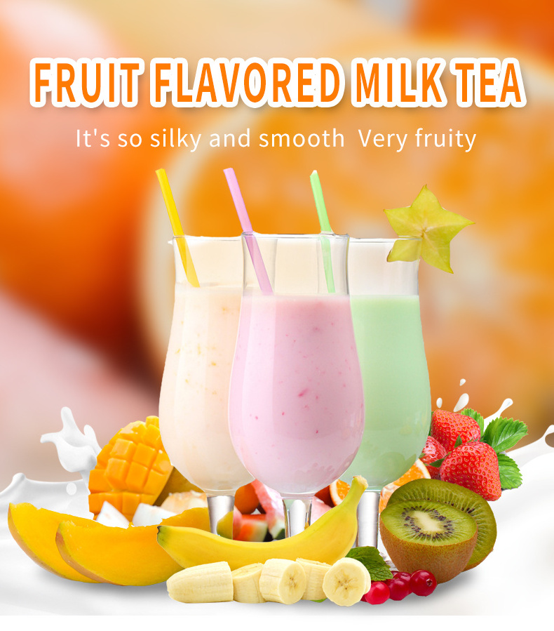 Doking Newest Green healthy  Fruit Boba milk tea powder instant drink Original  fruit powder for milk tea