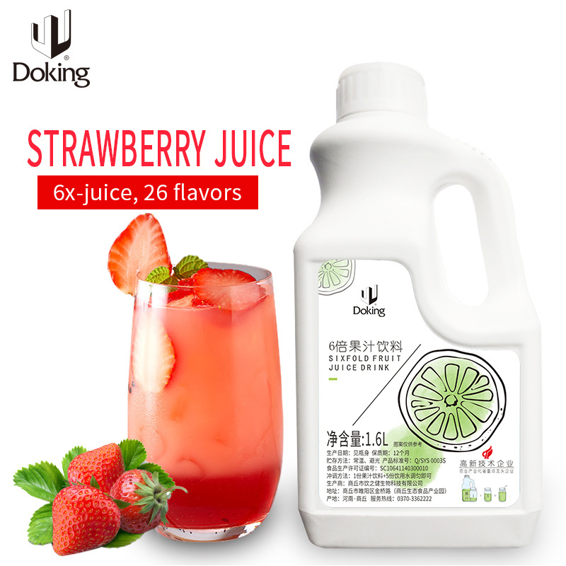 Doking Brand Factory supply Healthy Fruit Drink Strawberry Concentrated juice