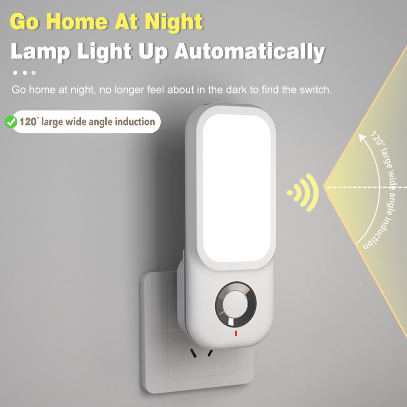 Intelligent Led Motion Sensor Night Lights USB Auto on/off Human Body Induction Lamp Night Light With Wireless Charging station