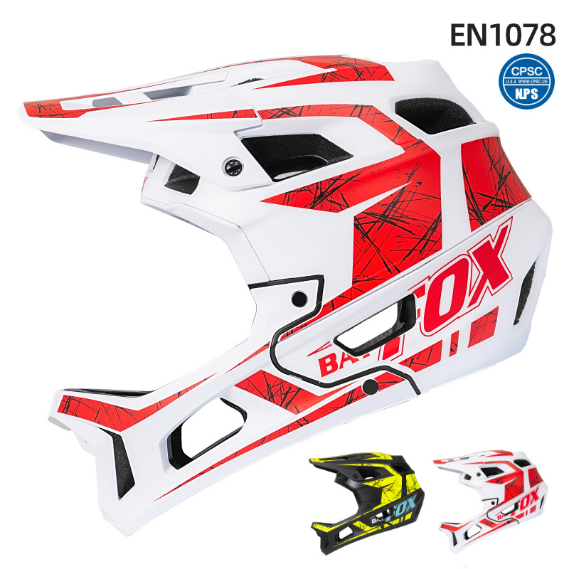 BatFox OEM&ODM Full Face Helmet BMX Enduro Downhill Mtb E-Scooter Off-Road Helmet with Gradient Color Texture Design