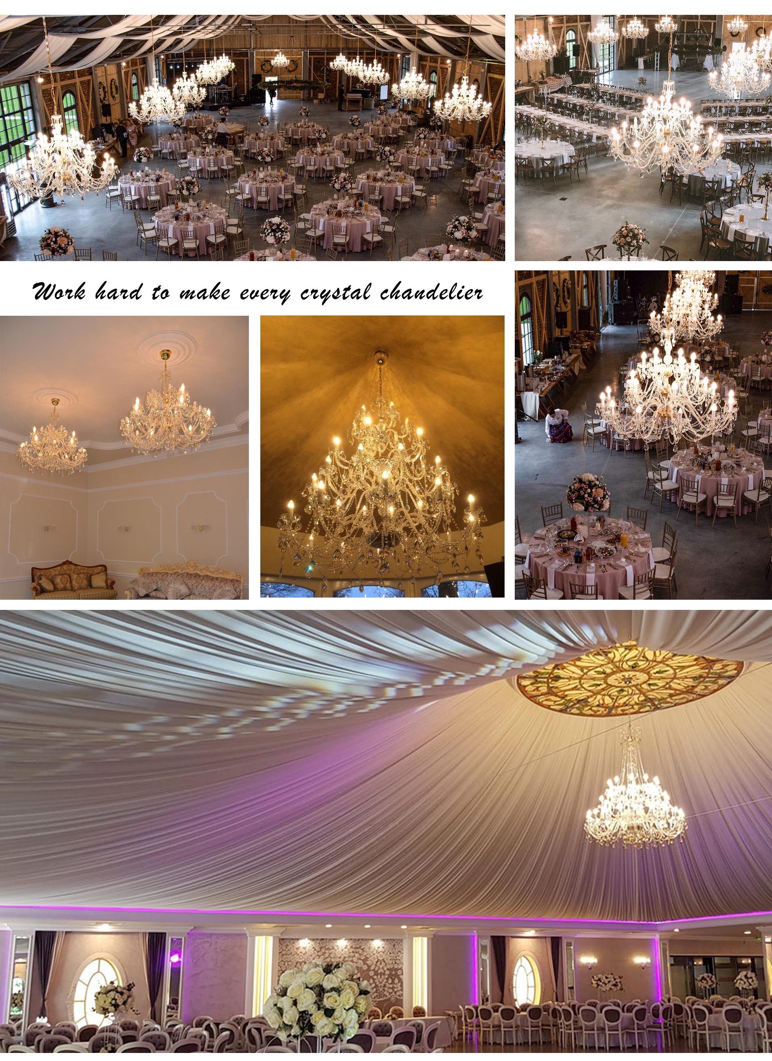 European Style Decoration Classic Interior Lighting Wedding Lobby Living Room Dining Table Exquisite Big K9 Crystal Chandelier