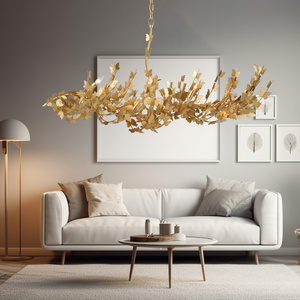 Modern Gold Butterfly Weddings Led Ceiling Moder Contemporary Entryway High Ceiling Hanging Pendant Light E27 Chandelier