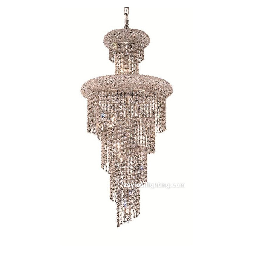 Empire Crystal Chandelier Lighting Chrome Pendant Hanging Light for Wedding Hotel Decoration Energy Saving 20-30 Days YLE0075C