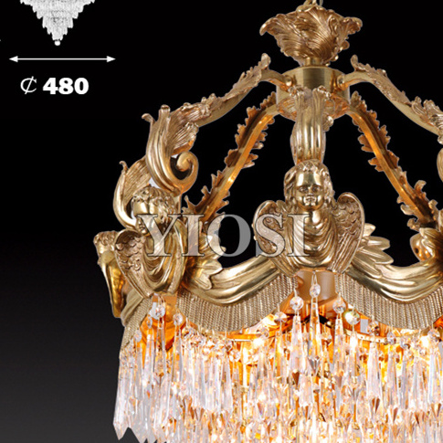 Factory Price Luxury Contemporary Brass Chandelier for Residential