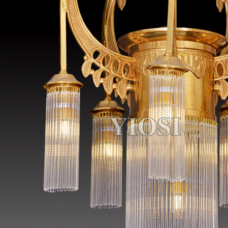 6 Light Beautiful design small crystal hanging pendant chandelier for teardrop lights kitchen