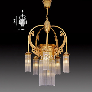 6 Light Beautiful design small crystal hanging pendant chandelier for teardrop lights kitchen