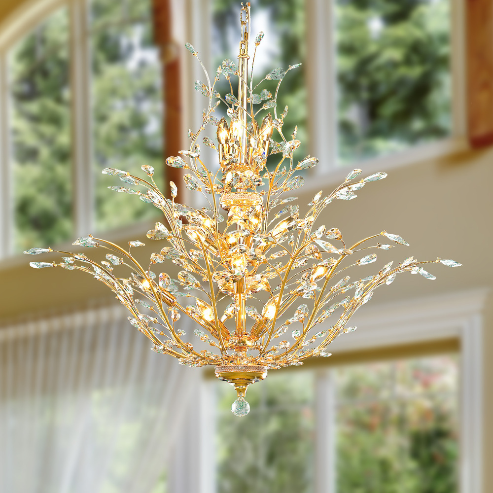 Modern Style Indoor Decoration Hotel Metal Contemporary Luxury Crystal Chandelier Ceiling Light