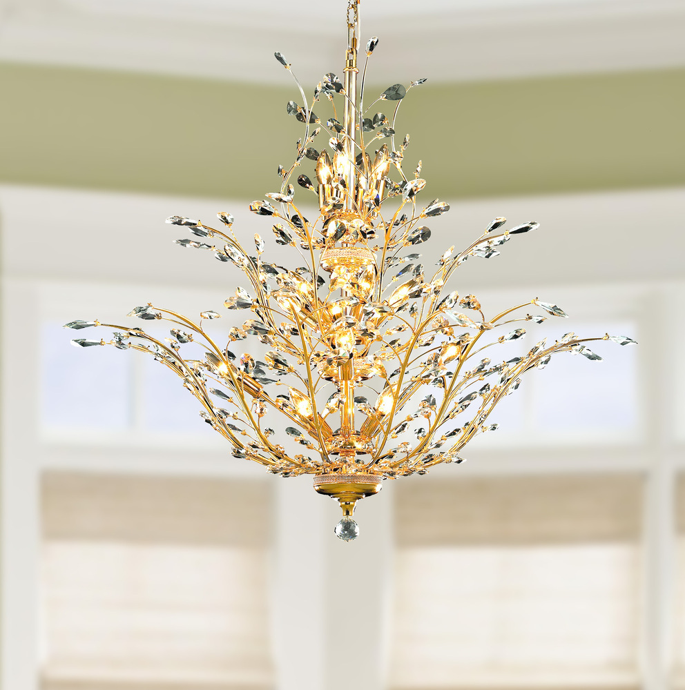 Modern Style Indoor Decoration Hotel Metal Contemporary Luxury Crystal Chandelier Ceiling Light