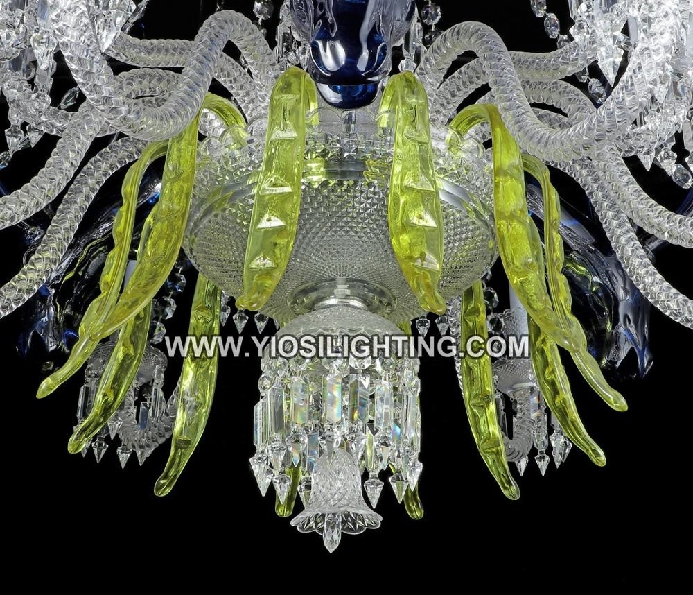 Wedding Decoration White Luxury Crystal Antler Large Auditorium Ceiling Transparent Crystal candelabra chandelier