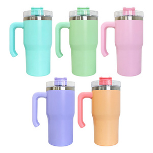 20oz Toddler Tumbler with handle stainless steel double walled kids toddler coffee cup for Dye Sublimation Heat Press