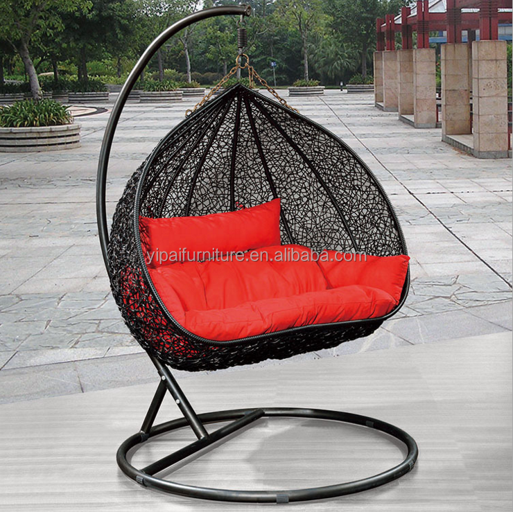 double desgin garden hanging egg swing chair outdoor indoor patio swing chair hanging