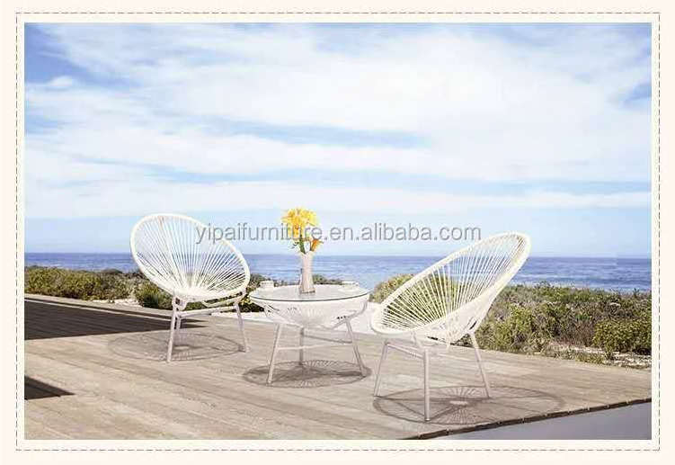 Creative living room chair  leisure courtyard leisure rattan wicker swing chair lazy chair and table